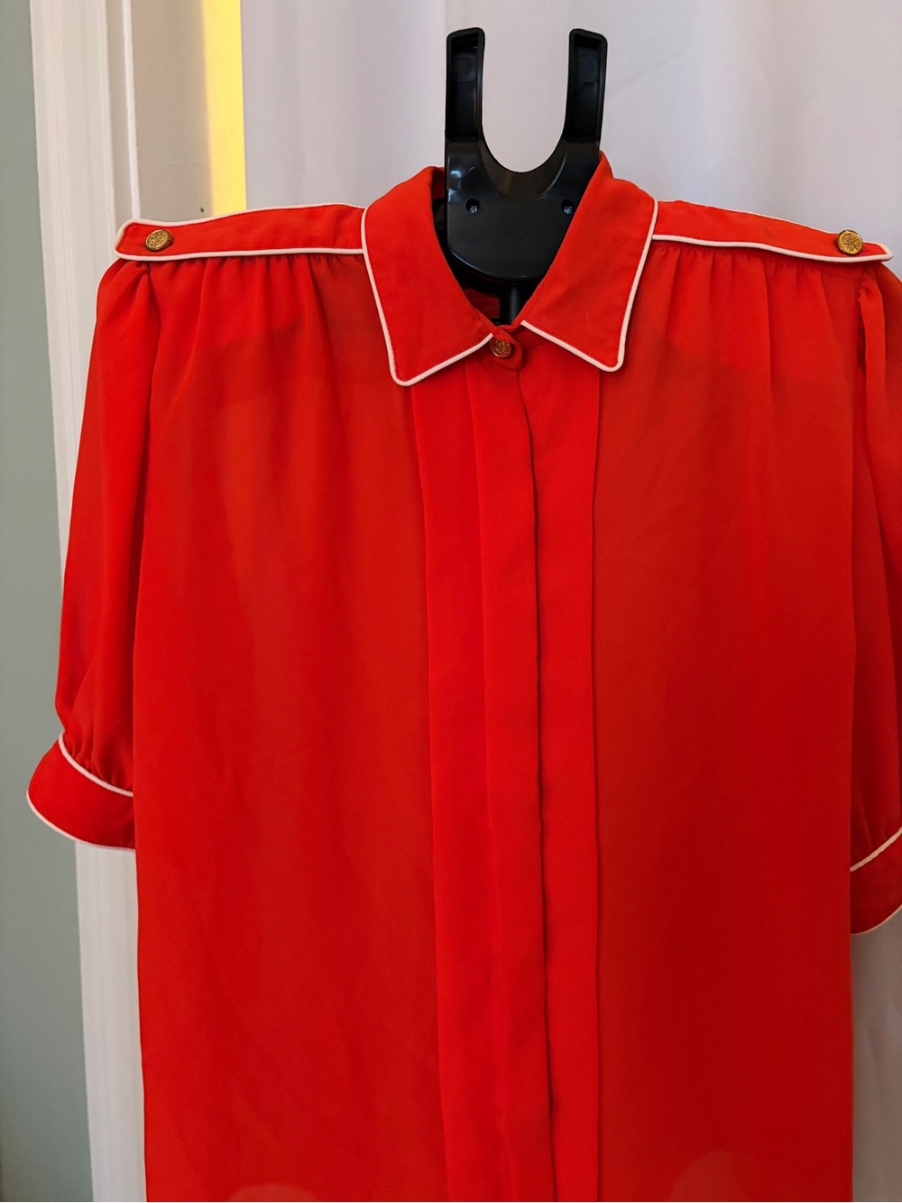 Vintage blood orange button up